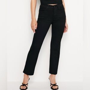 Good American Women’s Petite Never Fade Straight Jeans – NWT – Size 14 - Black